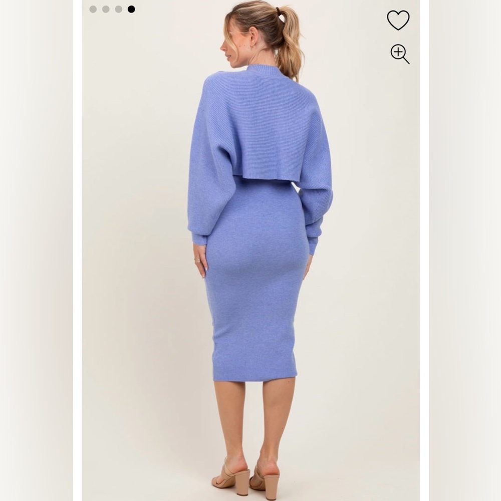 HYFVE • Women’s Periwinkle Bodycon Dress And Sweater Set Large NWT - Picture 4 of 4